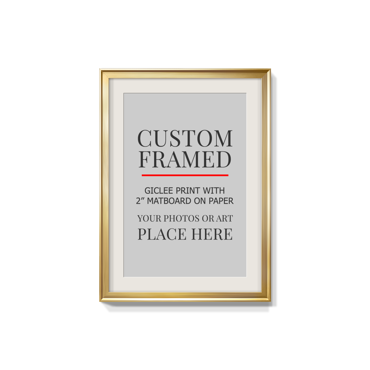 Modern Custom Framed Paper