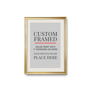 Modern Custom Framed Paper