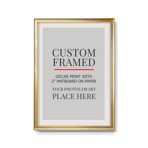 Modern Custom Framed Paper