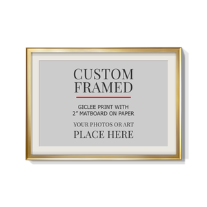 Modern Custom Framed Paper