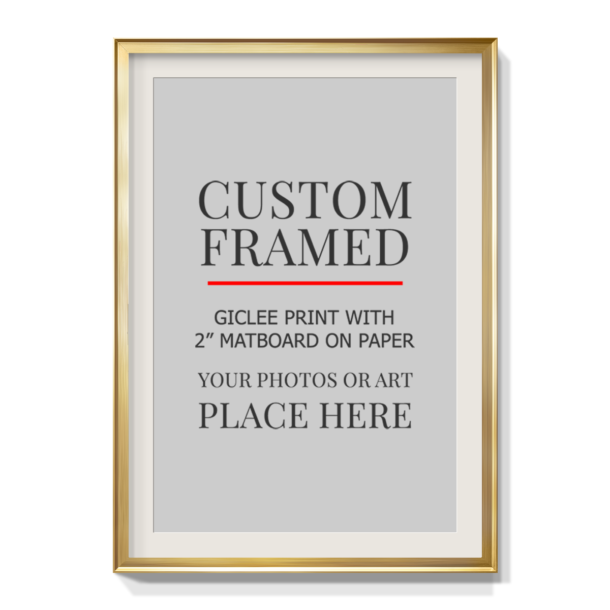 Modern Custom Framed Paper