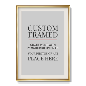 Modern Custom Framed Paper