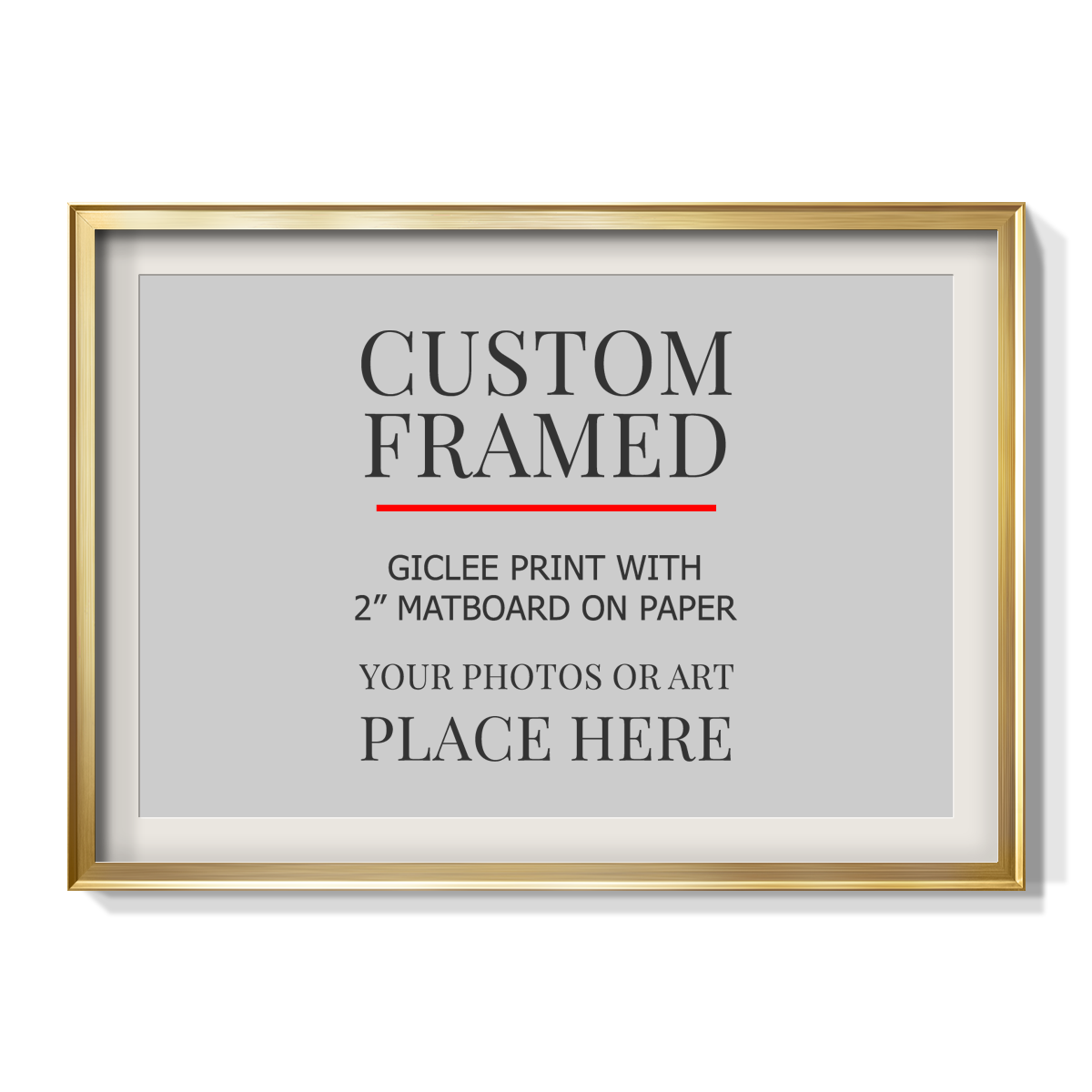 Modern Custom Framed Paper