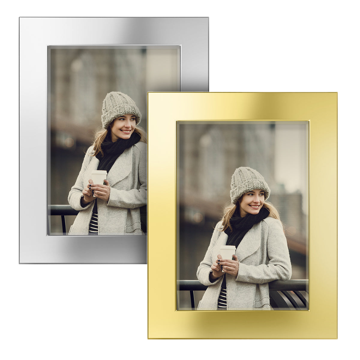 Gold and Silver Picture Frame