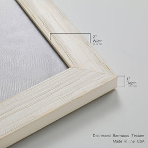 Sketchbook Leadwort - Premium Canvas Framed in Barnwood - Ready to Hang