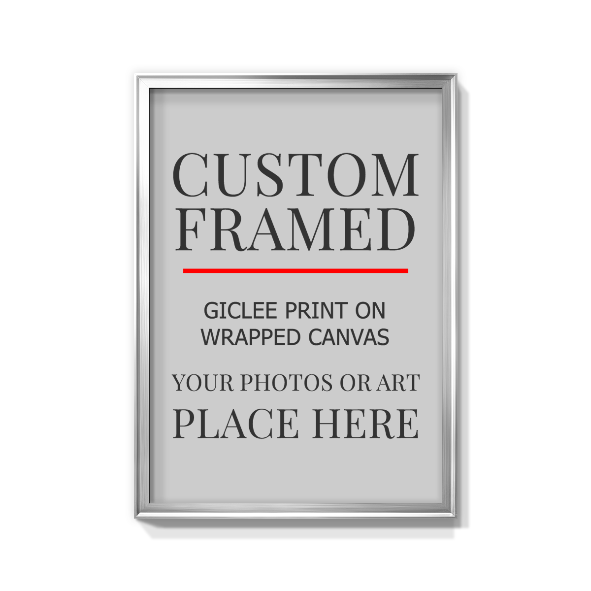 Modern Custom Framed Canvas