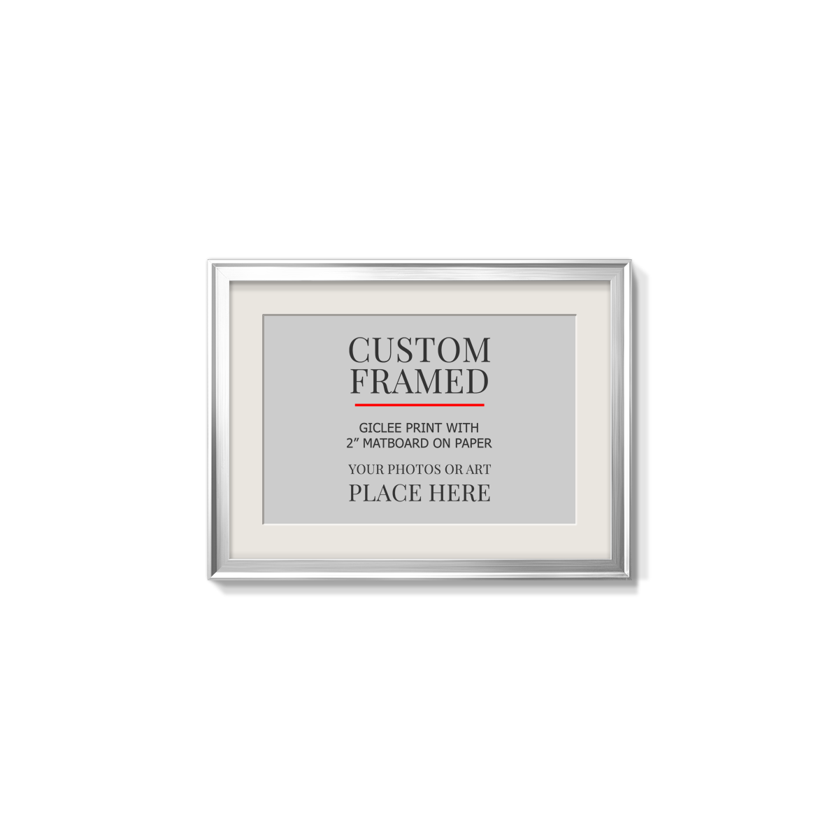 Modern Custom Framed Paper