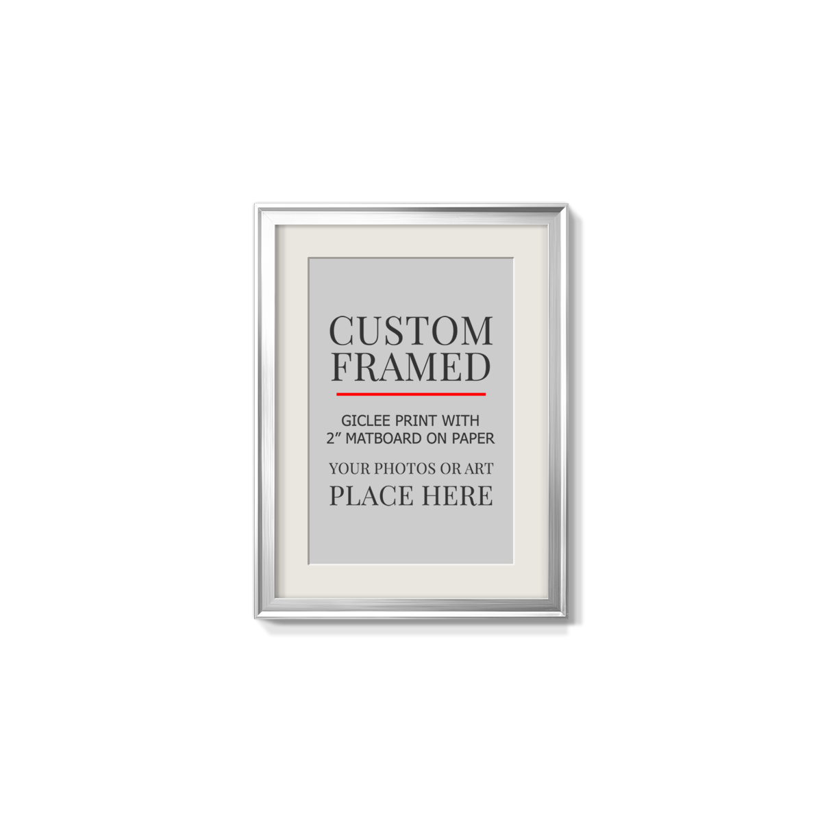 Modern Custom Framed Paper