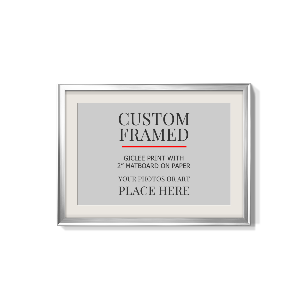 Modern Custom Framed Paper