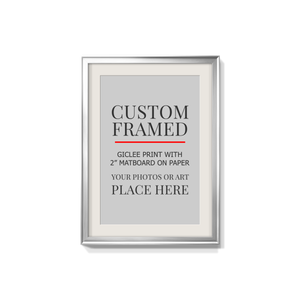 Modern Custom Framed Paper