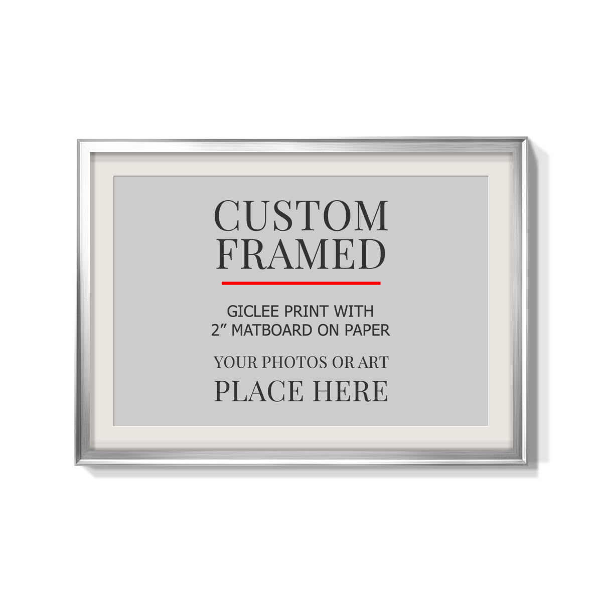 Modern Custom Framed Paper