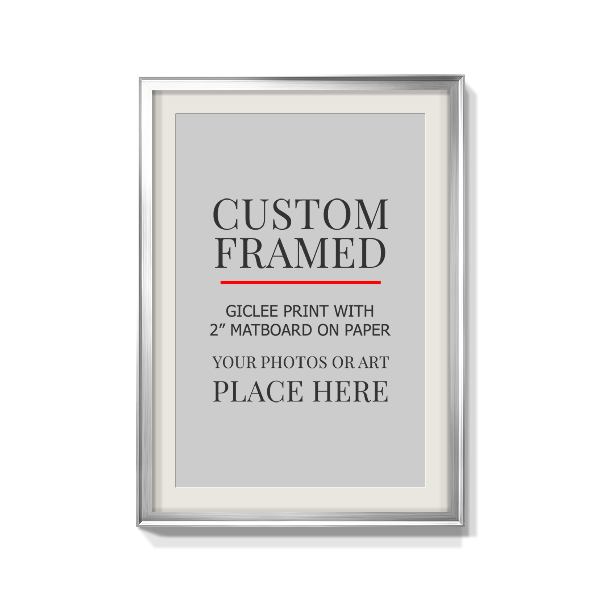 Modern Custom Framed Paper