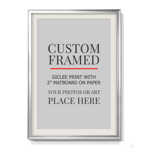 Modern Custom Framed Paper