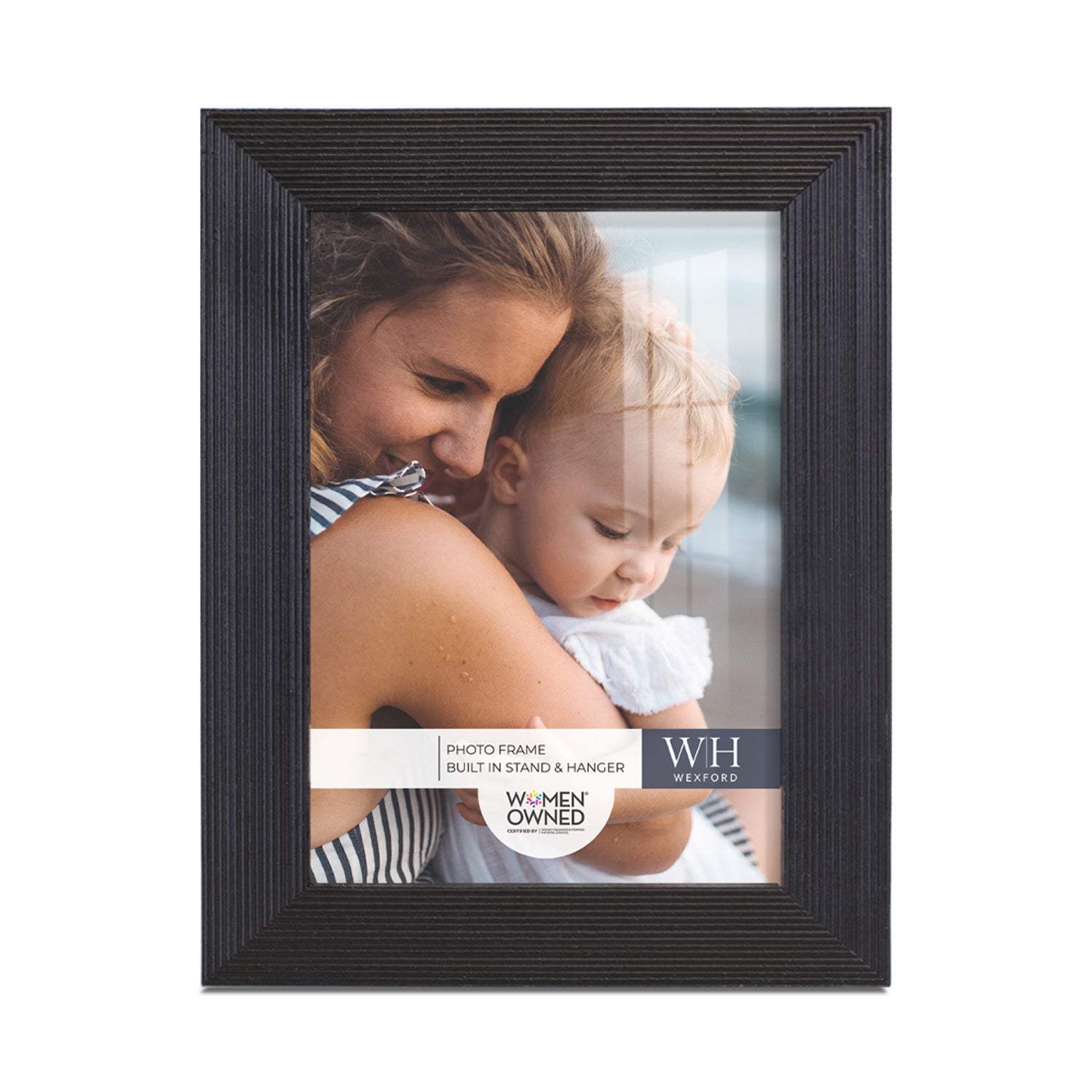 Grooved Wood Picture Frame