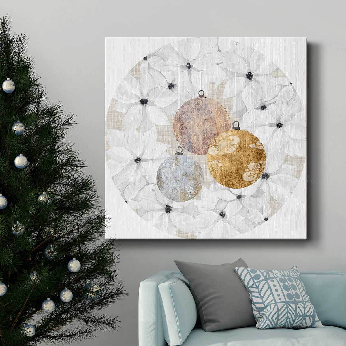 Sophisticated Christmas Collection C-Premium Gallery Wrapped Canvas - Ready to Hang
