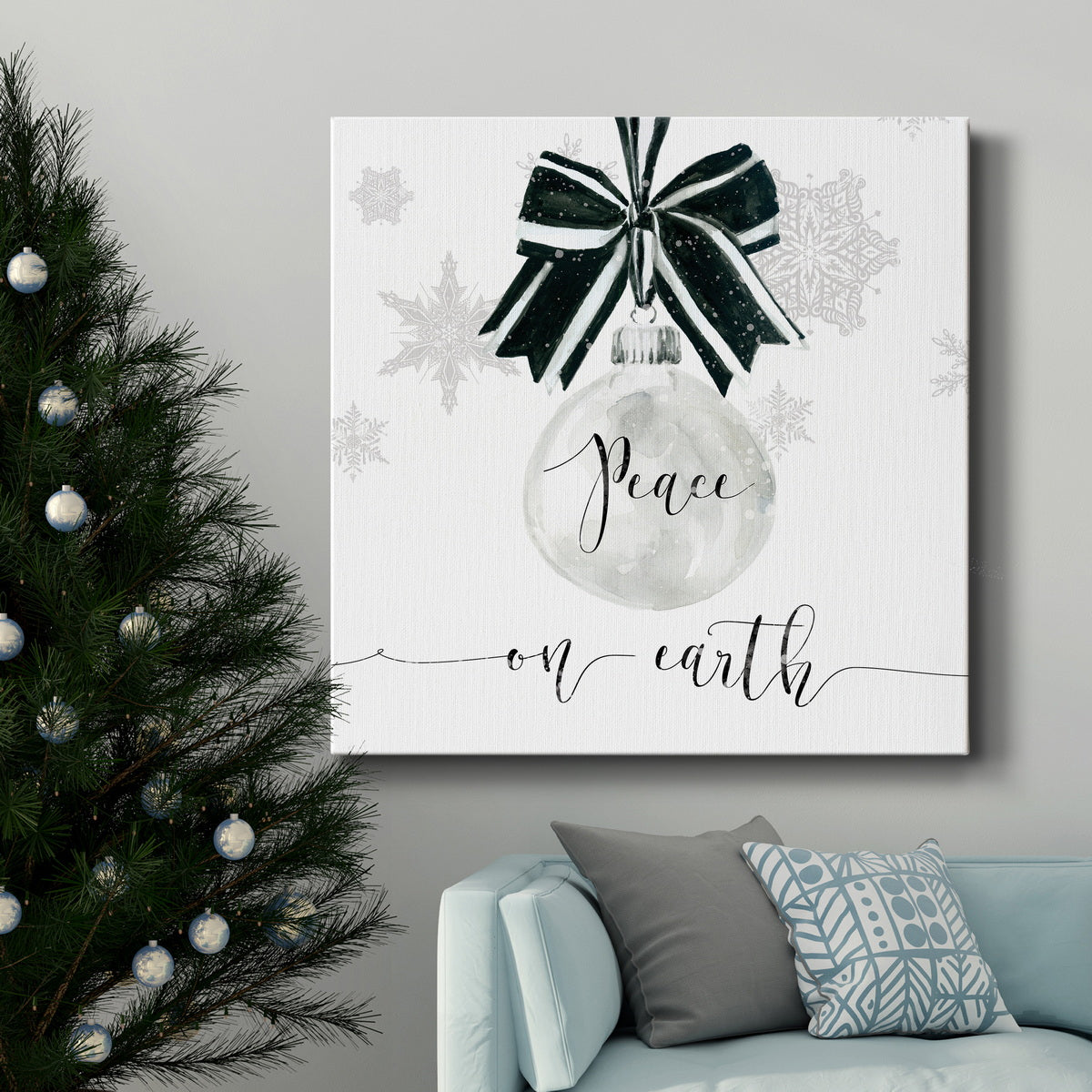 Peace Ornament-Premium Gallery Wrapped Canvas - Ready to Hang