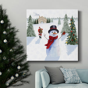 Santa's Snowmen I-Premium Gallery Wrapped Canvas - Ready to Hang