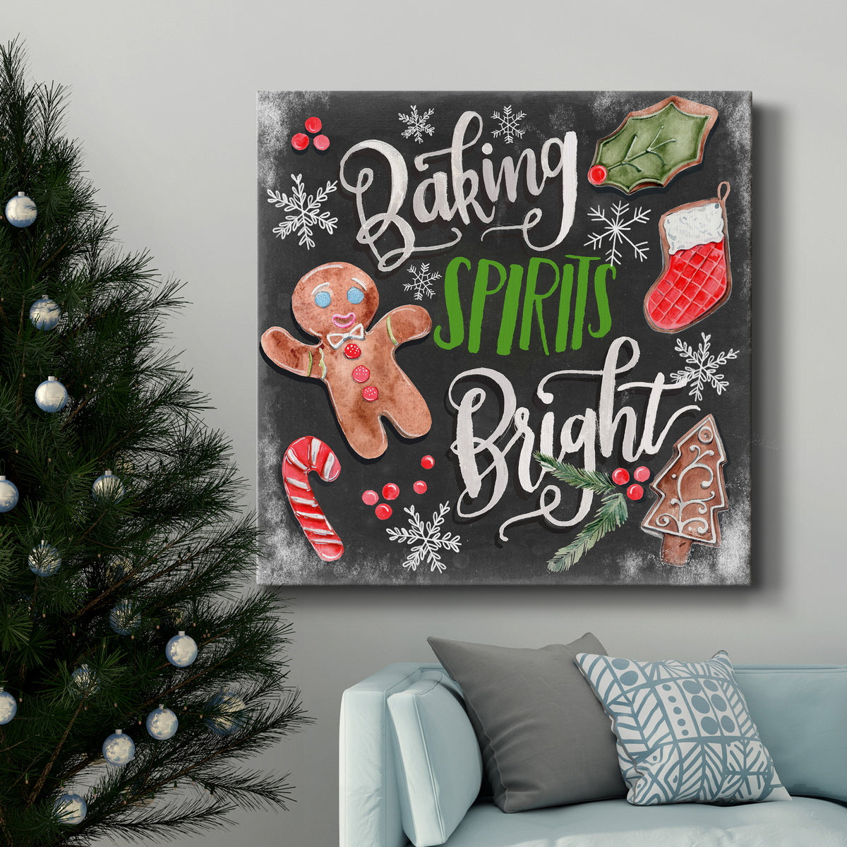 Baking Spirits Bright I-Premium Gallery Wrapped Canvas - Ready to Hang