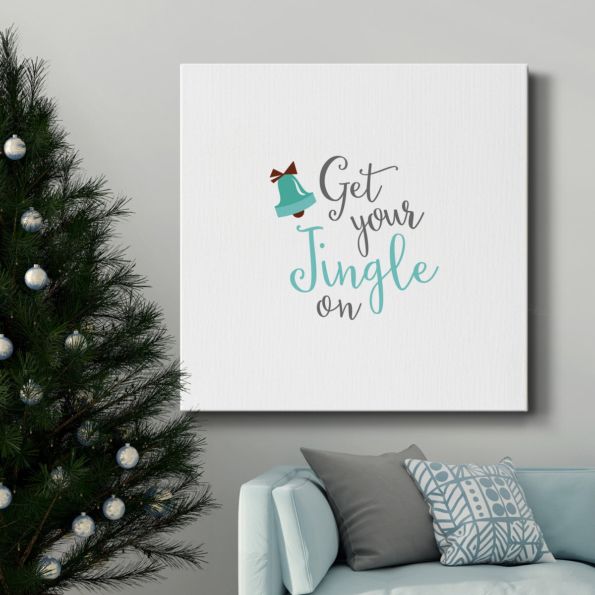 Jingle On-Premium Gallery Wrapped Canvas - Ready to Hang