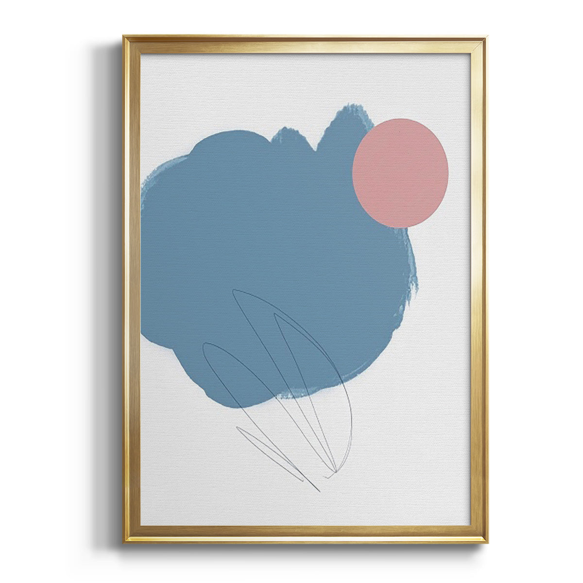 Sepia Botanical Journal I - Modern Framed Canvas Print