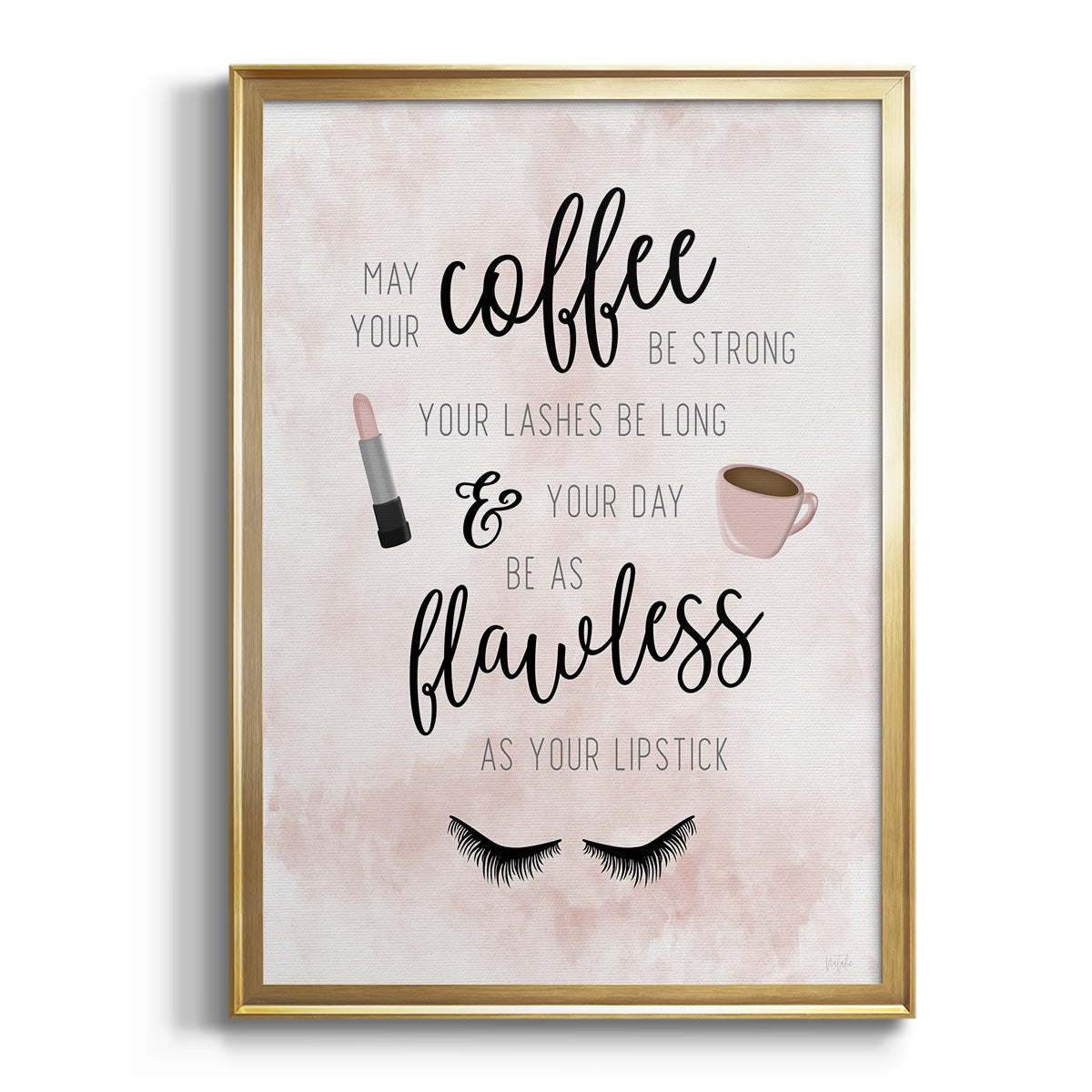 May Your Coffee Be Strong Premium Framed Print - Ready to Hang