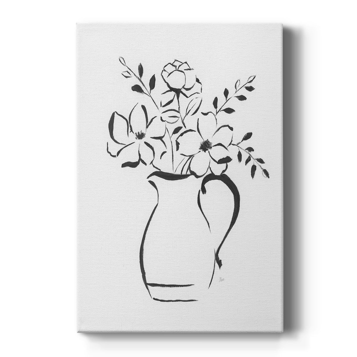 Sketchy Bouquet II - Canvas Art Print