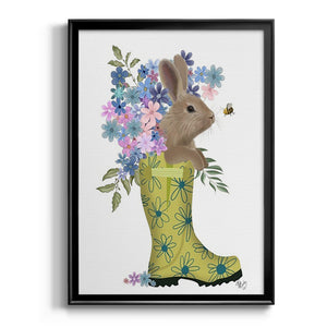 Welly Bunny And Bee Premium Framed Print - Ready to Hang