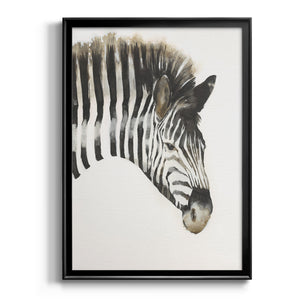 Zebra Stripes Premium Framed Print - Ready to Hang