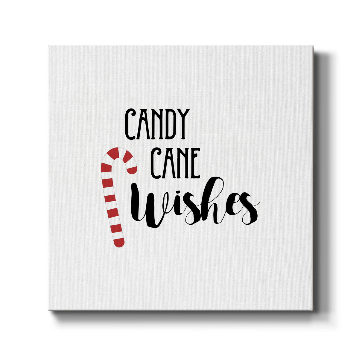 Candy Cane Wishes - Canvas Art Print