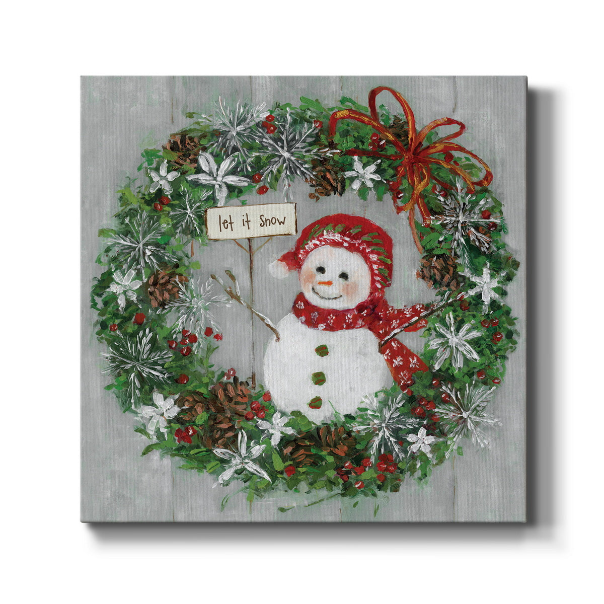 Mrs. Snowman - Canvas Art Print