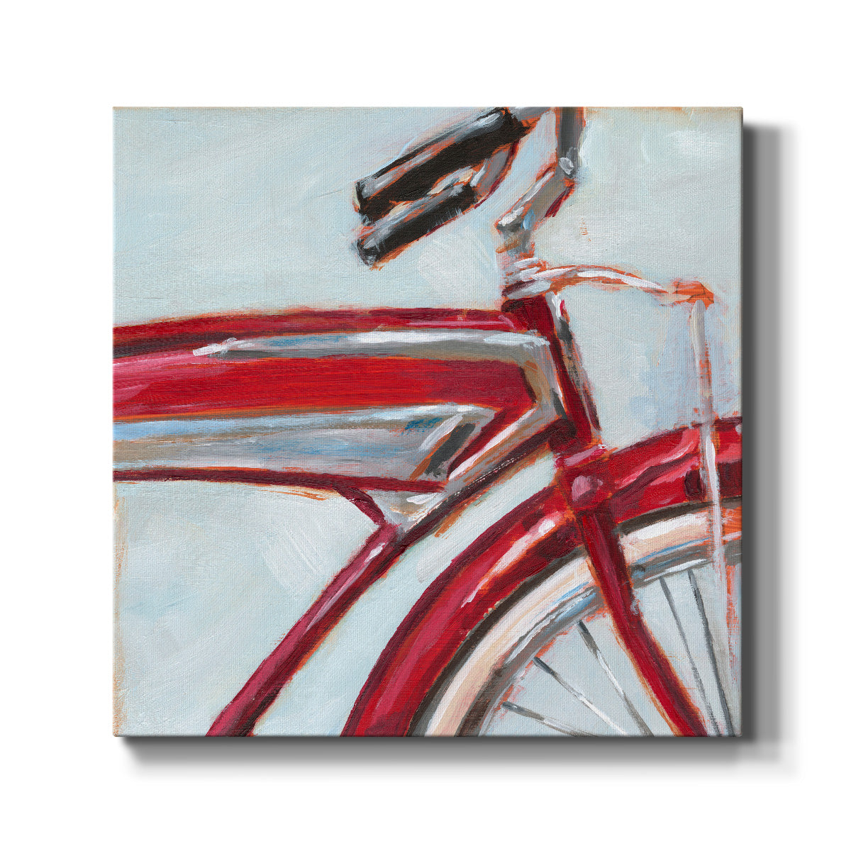 Retro Cycle I-Premium Gallery Wrapped Canvas - Ready to Hang