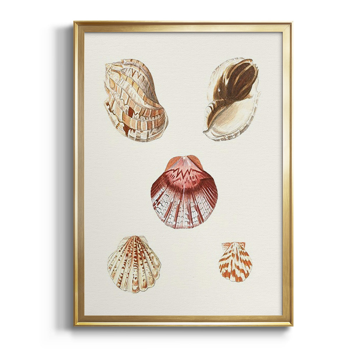 Sepia Botanical Journal I - Modern Framed Canvas Print