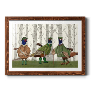 Pheasant Shooting Party Group 2-Premium Framed Print - Ready to Hang