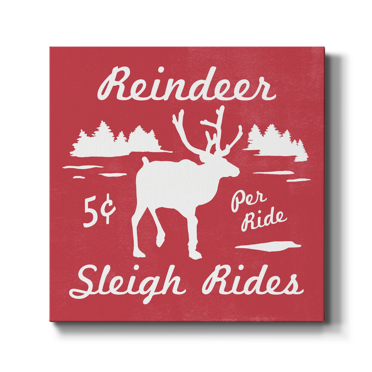 Reindeer Rides II - Canvas Art Print