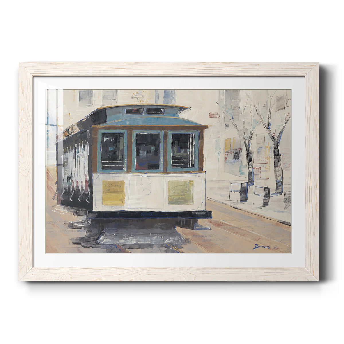 Cable Town-Premium Framed Print - Ready to Hang