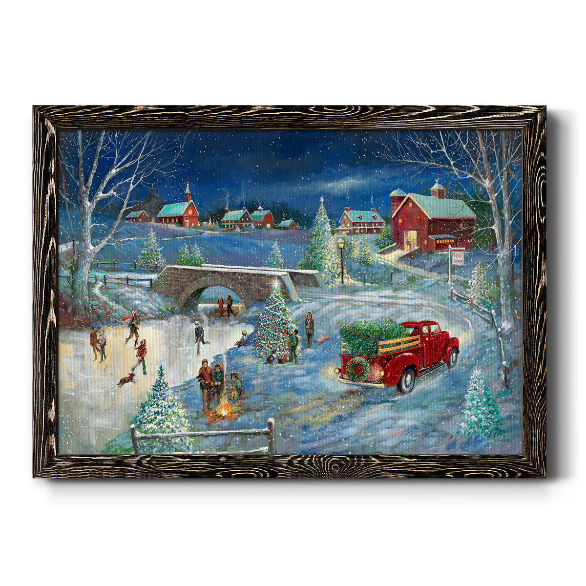 Warm Holiday Memories-Premium Framed Canvas - Ready to Hang