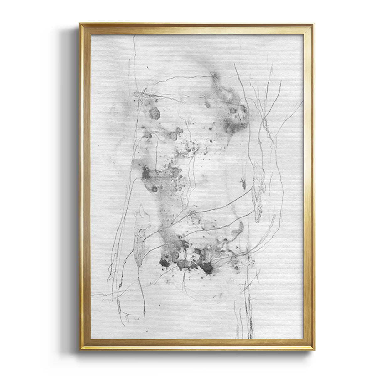 Soft Half Shell I - Modern Framed Canvas Print