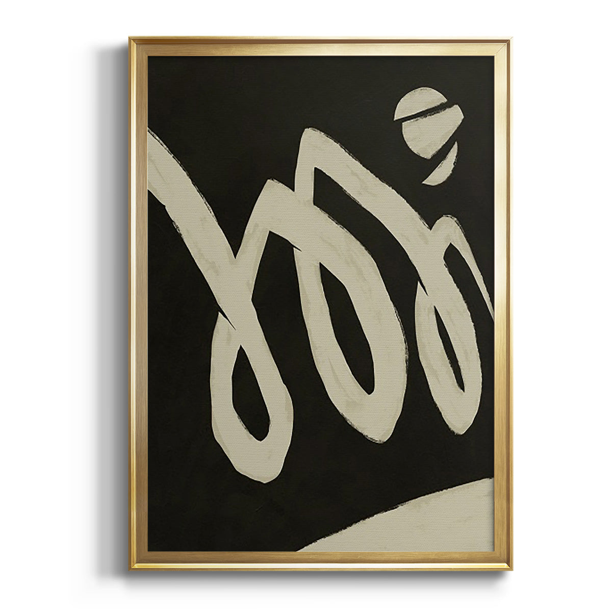 Sepia Botanical Journal I - Modern Framed Canvas Print