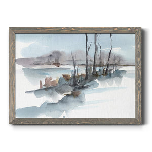 Winter Stream Watercolor I-Premium Framed Canvas - Ready to Hang