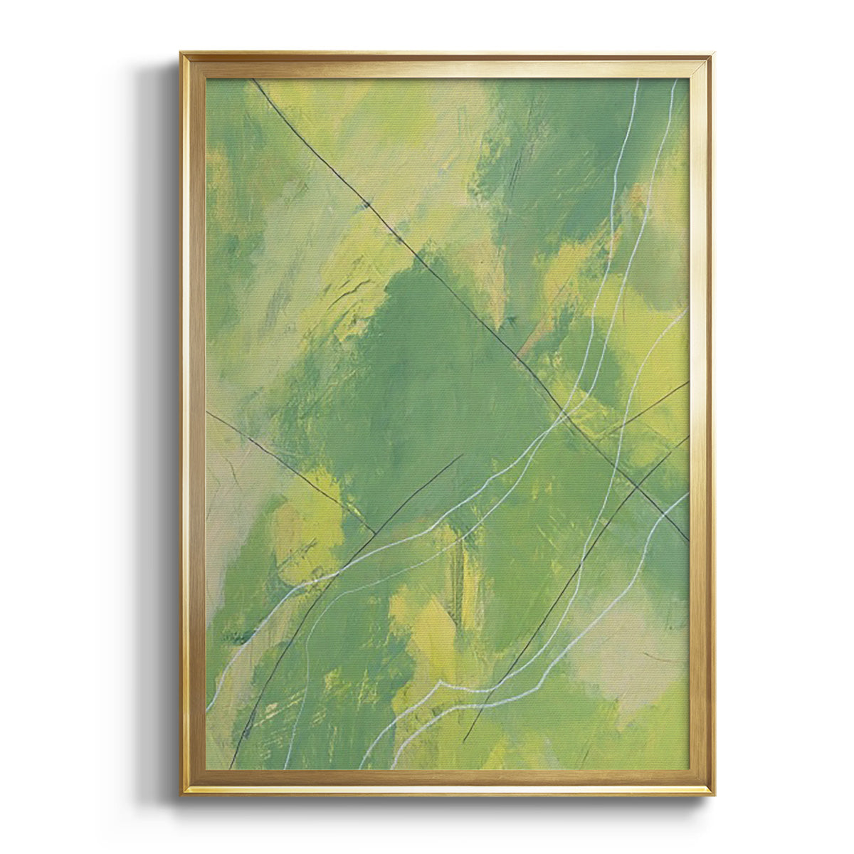 Sepia Botanical Journal I - Modern Framed Canvas Print