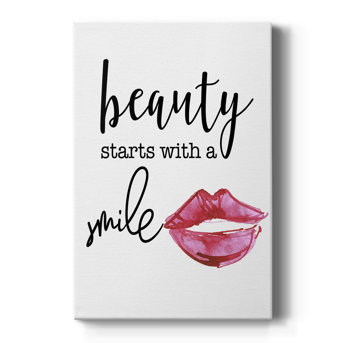 Beauty Starts With A Smile - Canvas Art Print