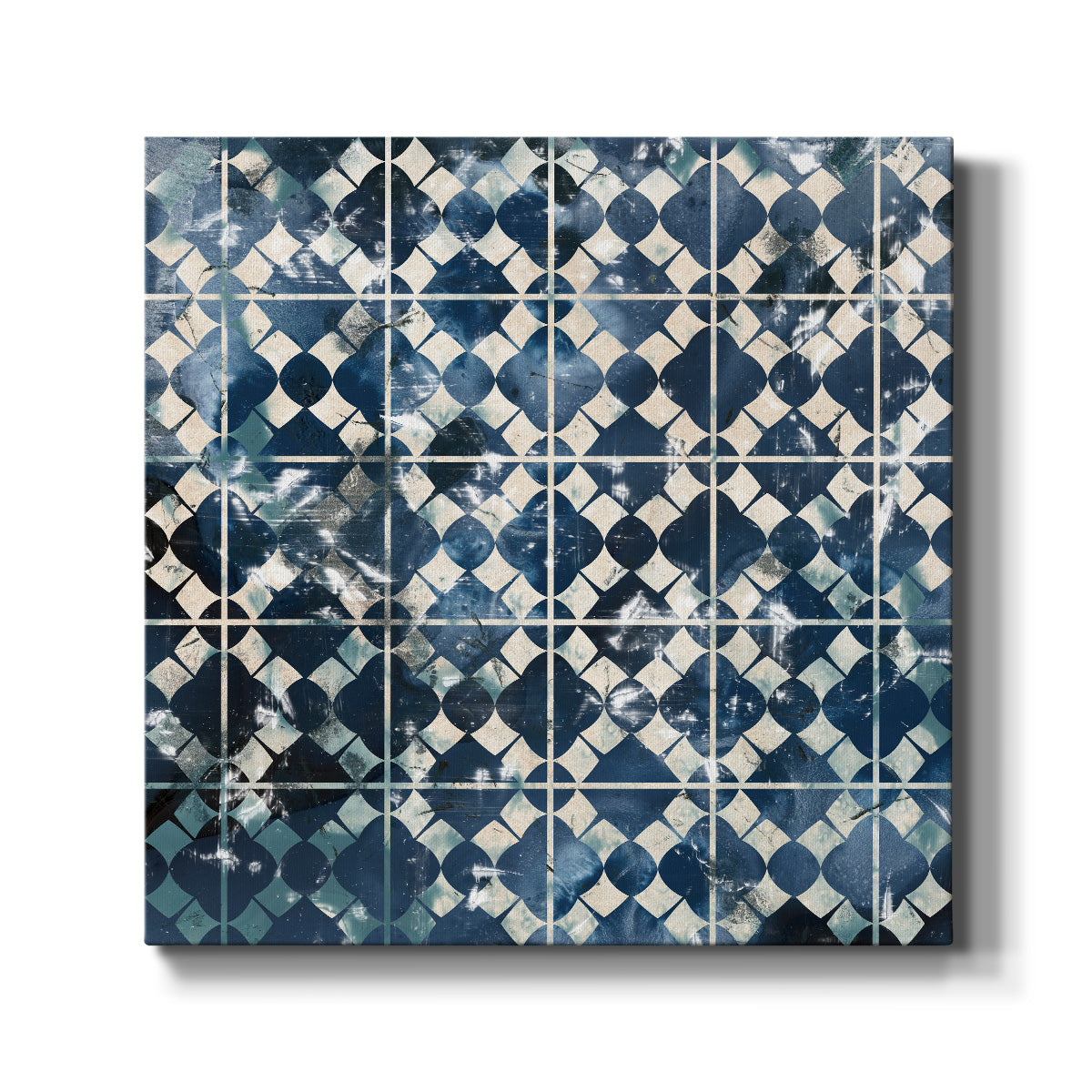 Tile-Dye V-Premium Gallery Wrapped Canvas - Ready to Hang