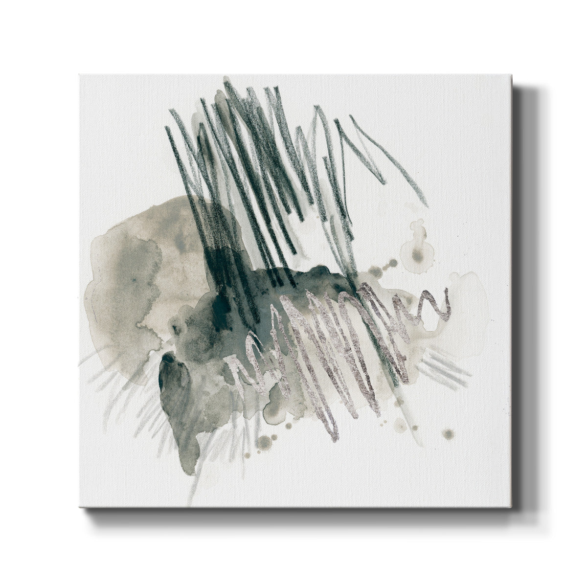 Graphite Markup I - Canvas Art Print