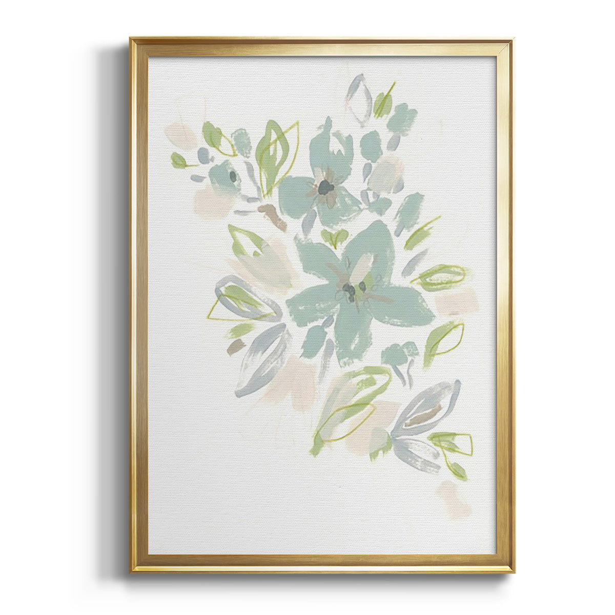Sepia Botanical Journal I - Modern Framed Canvas Print