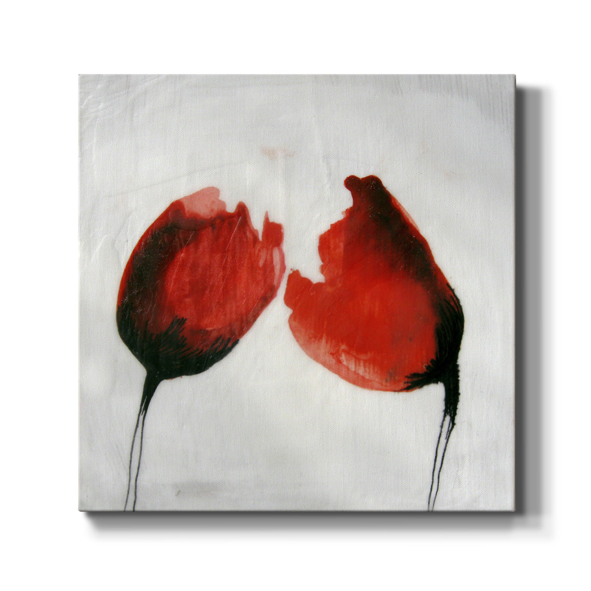 Red Drops II-Premium Gallery Wrapped Canvas - Ready to Hang