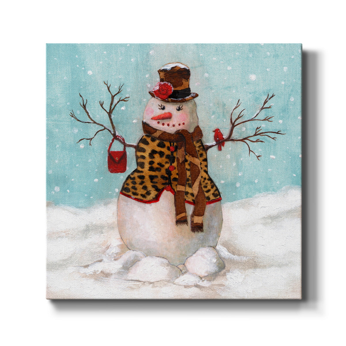 Snowwoman - Canvas Art Print