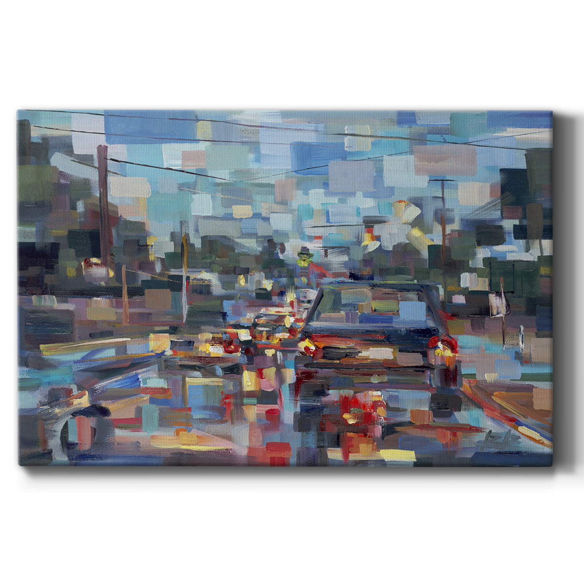 Red Traffic - Canvas Art Print