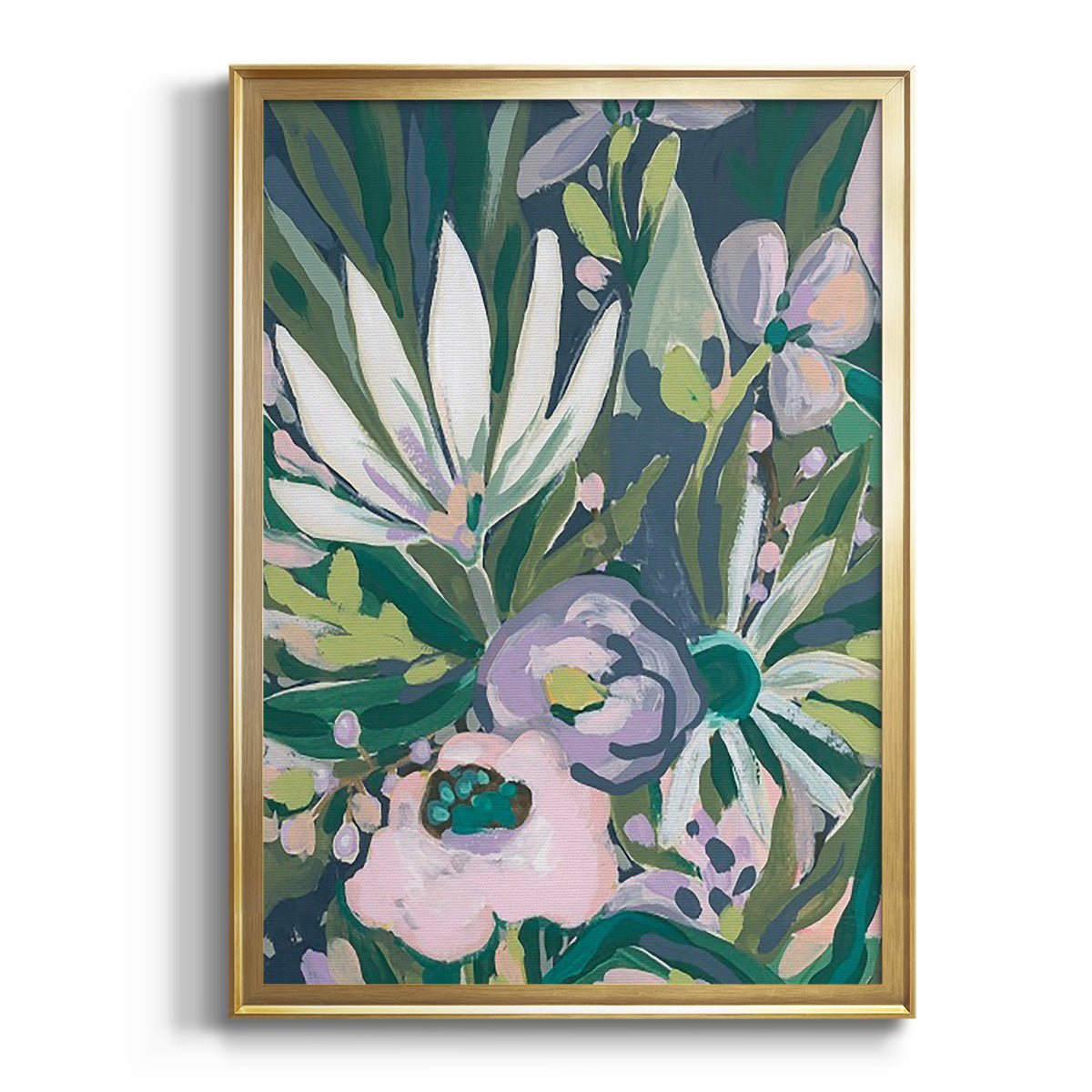 Sepia Botanical Journal I - Modern Framed Canvas Print