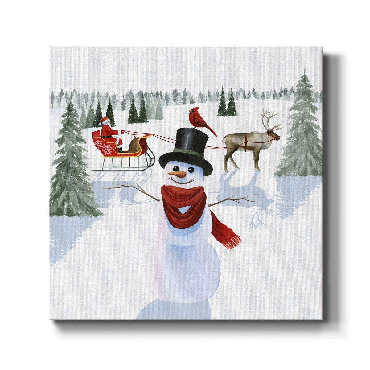 Santa's Snowmen II - Canvas Art Print