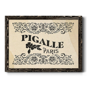 Antique French Label III-Premium Framed Canvas - Ready to Hang